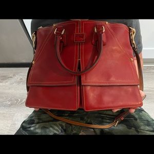 Dooney & Bourke Red Florentine Clayton